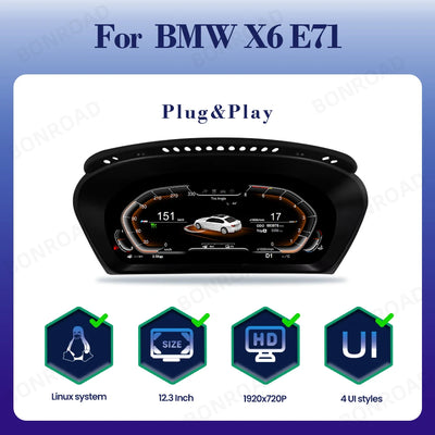 Tableau de Bord Numérique BMW X5 E70 X6 E71