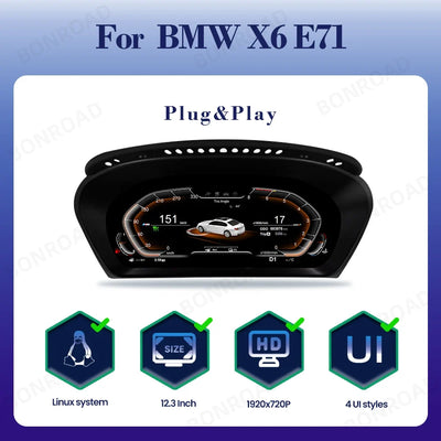 Tableau de Bord Numérique BMW X5 E70 X6 E71