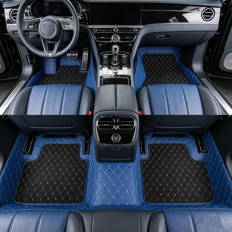 Tapis de Sol Renault Clio 5 2019-2026 Cuir Surpiqué Sur Mesure Jeu de 3 Pièces 33 Coloris