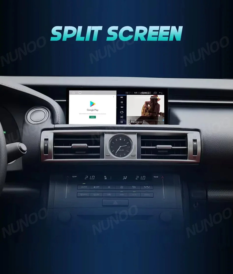 Autoradio Sans Fil CarPlay Android Auto Lexus IS 2013-2017 Écran 10,25 Pouces GPS 4G DSP