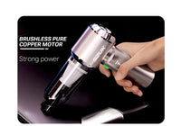 Aspirateur de Voiture Sans Fil SZUK Max 4 en 1 Aspire Souffle et Gonfle Rechargeable USB-C