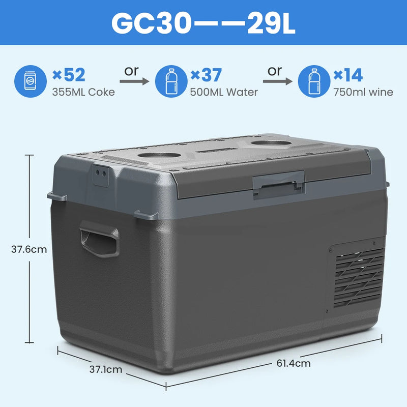 Réfrigérateur de Voiture Alpicool GC 29 L 37 L 45 L Congélateur Portable Glacière à Compresseur