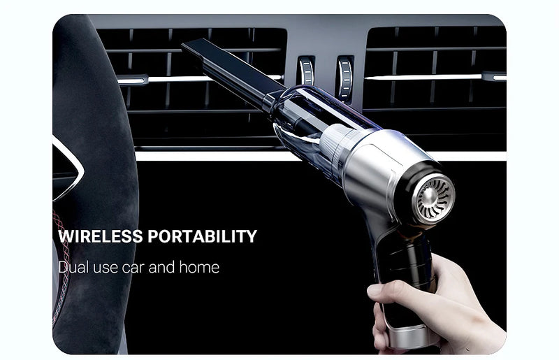 Aspirateur de Voiture SZUK Sans Fil Pro 15000 Pa ou Basic 6000 Pa Souffle et Gonfle USB-C