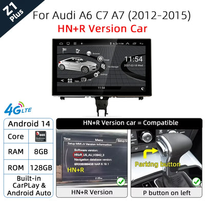 Autoradio Audi A6 A7 C7 CarPlay Android Auto 2012-2018
