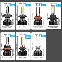 Ampoules LED Mini Radsun H4 H7 12000LM