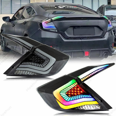 Feux Arrière LED Honda Civic 2016-2021 RGB Séquentiels