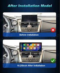 Autoradio CarPlay Android Auto Lexus NX 200 300 2014-2017 Écran 10,25 Pouces Android 14 DSP 4G