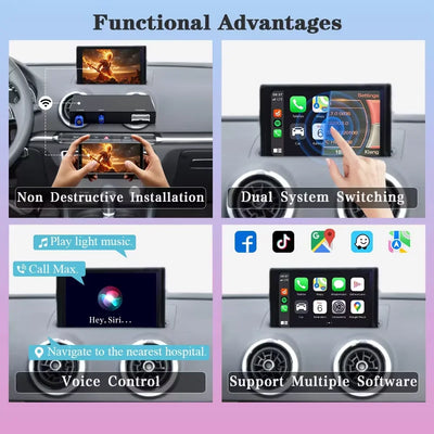 Décodeur Autoradio CarPlay Audi A3 A4 A5 Q7