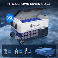 Glacière Réfrigérateur Portable Voiture Congélateur 21 à 55 L Compresseur 12V 24V Bluetooth