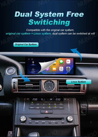 Autoradio Sans Fil CarPlay Android Auto Lexus IS 2013-2017 Écran 10,25 Pouces GPS 4G DSP