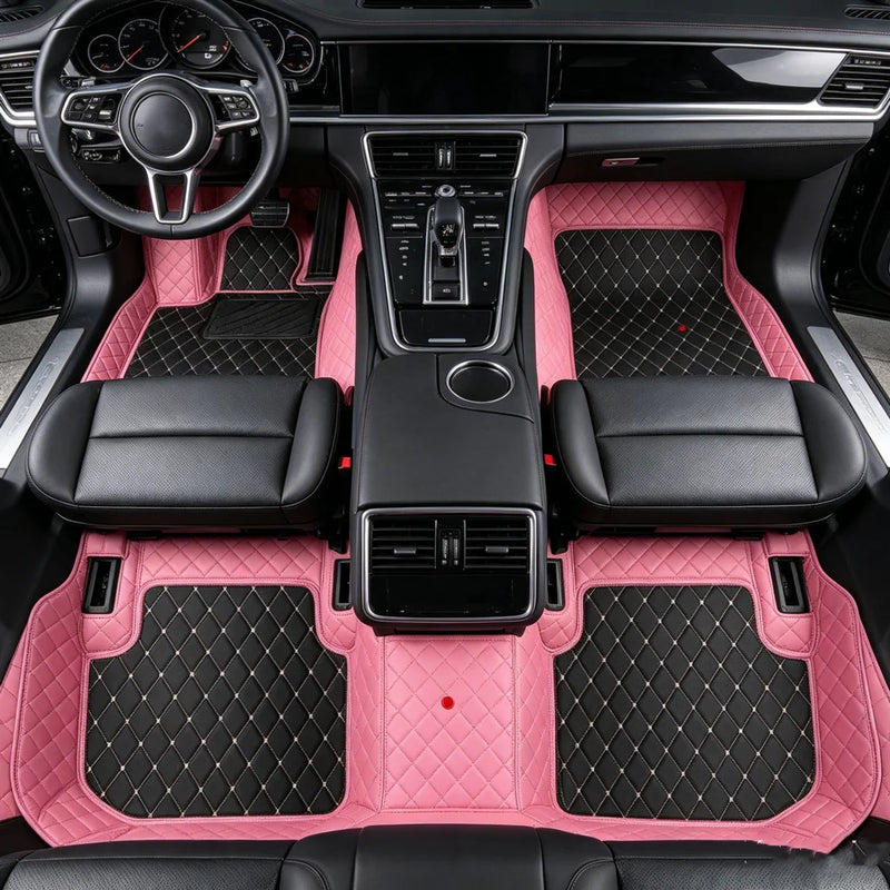 Tapis de Sol Renault Clio 5 2019-2026 Cuir Surpiqué Sur Mesure Jeu de 3 Pièces 33 Coloris