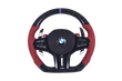 Volant Sport BMW Série G Cuir Rouge Sans Boutons M