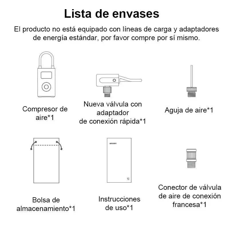 Gonfleur de Pneus Électrique Portable Xiaomi Compresseur d'Air 2 avec Écran Numérique et 6 Modes