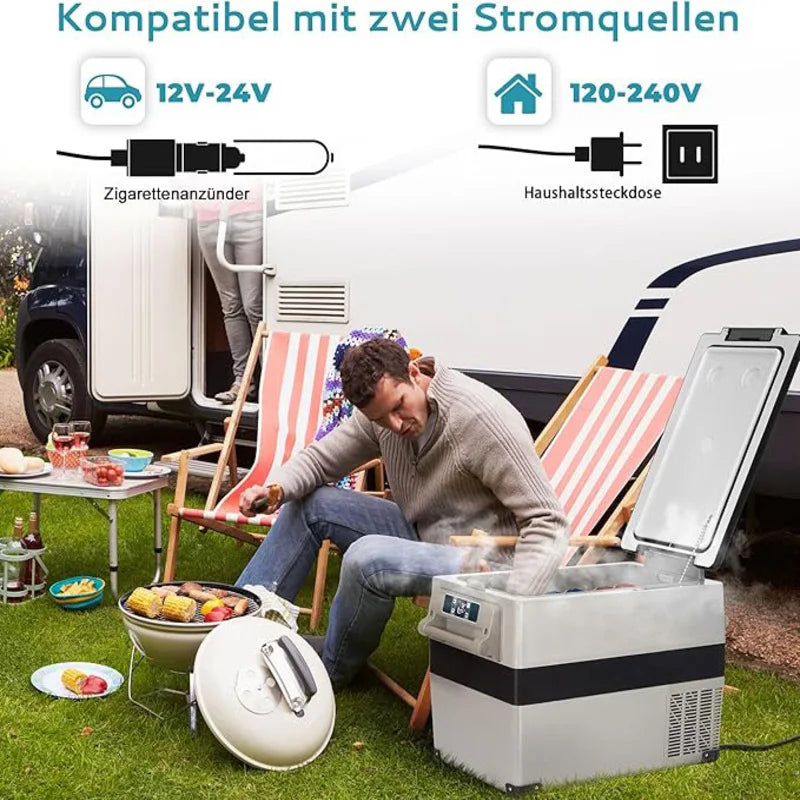 Glacière Électrique Voiture 18 à 50 L Compresseur 12V 24V 230V Application -20 °C