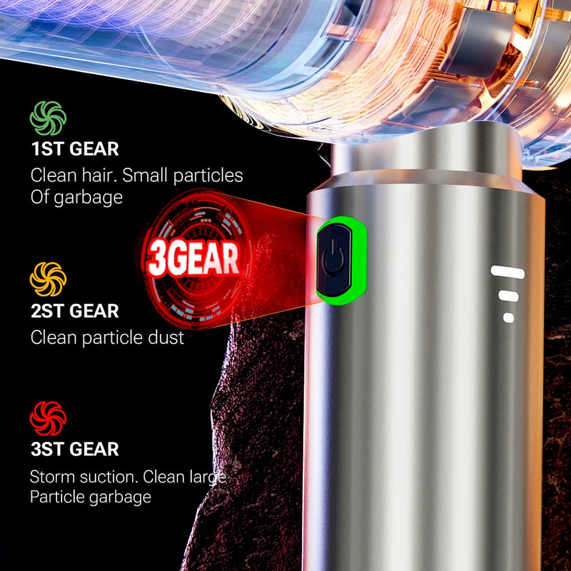 Aspirateur de Voiture SZUK Max Sans Fil Chromé