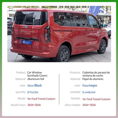 Pare-Soleil Intégral Ford Transit Custom Tourneo 2024-2026