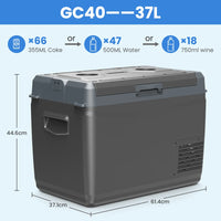Réfrigérateur de Voiture Alpicool GC 29 L 37 L 45 L Congélateur Portable Glacière à Compresseur