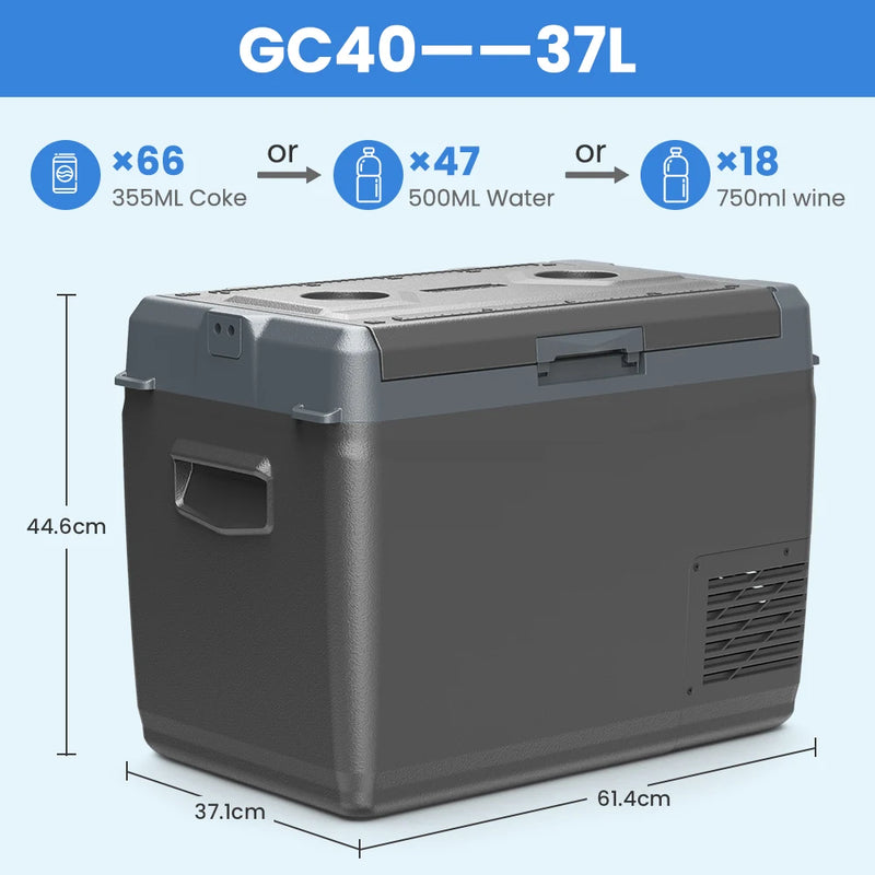 Réfrigérateur de Voiture Alpicool GC 29 L 37 L 45 L Congélateur Portable Glacière à Compresseur