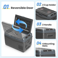 Réfrigérateur de Voiture Alpicool GC 29 L 37 L 45 L Congélateur Portable Glacière à Compresseur