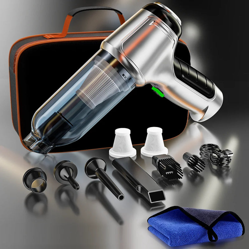 Aspirateur de Voiture SZUK Sans Fil Pro 15000 Pa ou Basic 6000 Pa Souffle et Gonfle USB-C