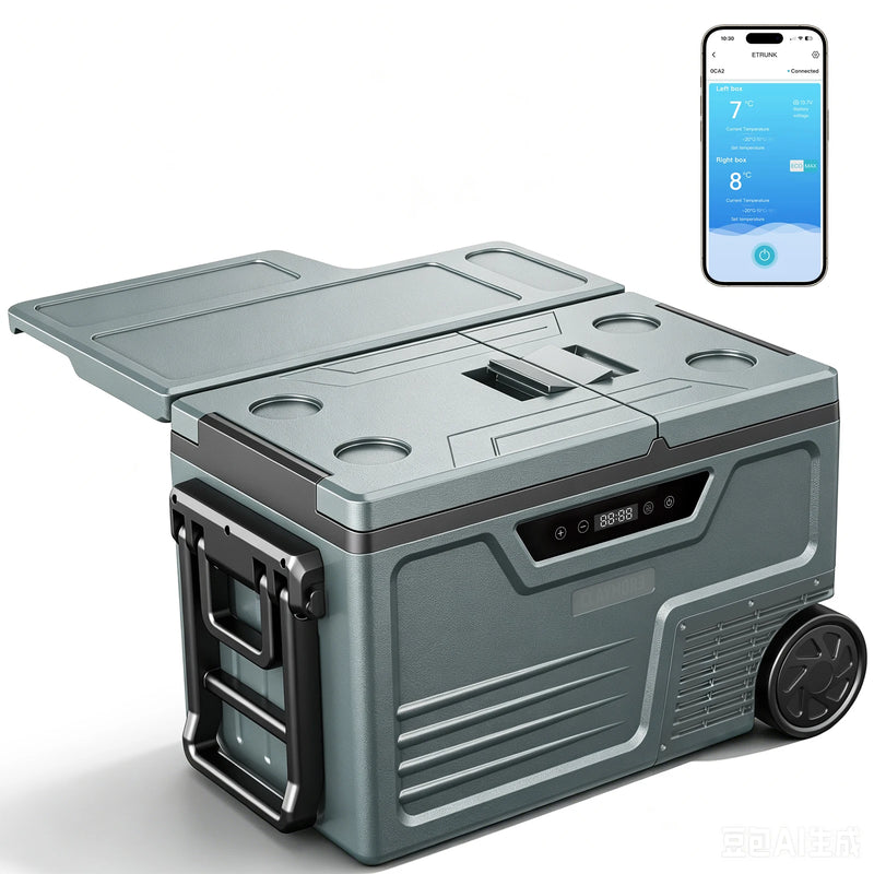 Glacière Réfrigérateur Portable Voiture Congélateur 21 à 55 L Compresseur 12V 24V Bluetooth