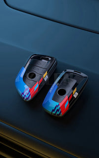 Coque de Clé BMW Look Carbone ABS Série 1 3 5 7 X1 X3 X4 X5 X6 G20 G30 Forme A ou B