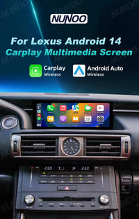 Autoradio Sans Fil CarPlay Android Auto Lexus IS 2013-2017 Écran 10,25 Pouces GPS 4G DSP