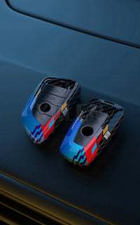 Coque de Clé BMW Look Carbone ABS Série 1 3 5 7 X1 X3 X4 X5 X6 G20 G30 Forme A ou B