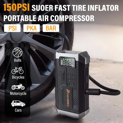Booster de Batterie POPDEER 5000A avec Compresseur d'Air