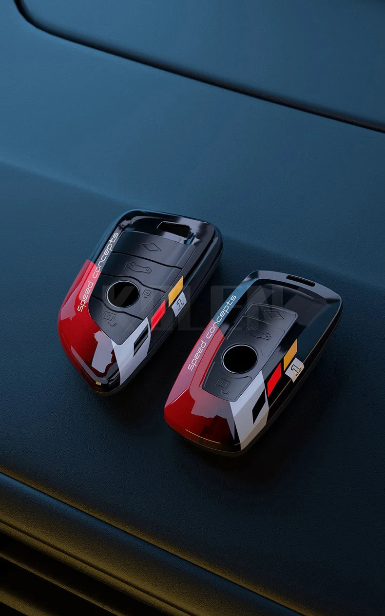 Coque de Clé BMW Look Carbone ABS Série 1 3 5 7 X1 X3 X4 X5 X6 G20 G30 Forme A ou B