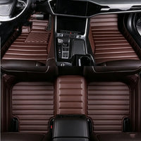 Tapis de Sol Peugeot 208 II P21 2019-2026 Sur Mesure Cuir Synthétique Matelassé 5 Places