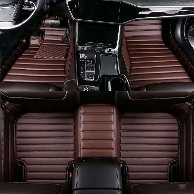 Tapis de Sol Peugeot 208 II P21 2019-2026 Sur Mesure Cuir Synthétique Matelassé 5 Places