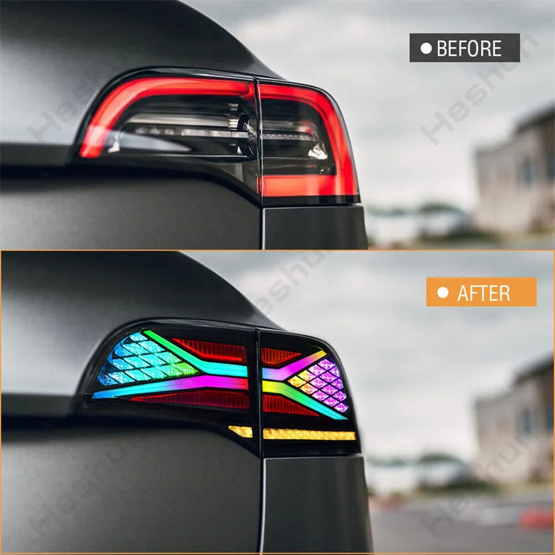 Feux Arrière LED RGB Tesla Model 3 Model Y 2017-2023