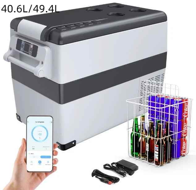 Glacière Électrique Voiture 18 à 50 L Compresseur 12V 24V 230V Application -20 °C