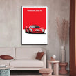 Affiche Voiture Ferrari 330 P4 Poster Toile Endurance 24h Du Mans Classic