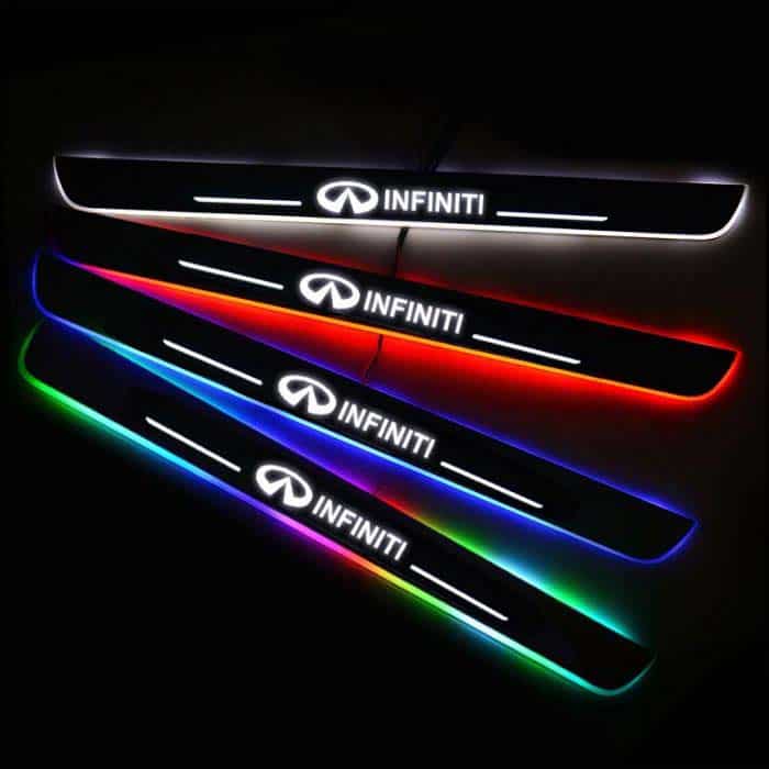 Seuils de porte Infiniti LED sans fil 7 couleurs changeantes