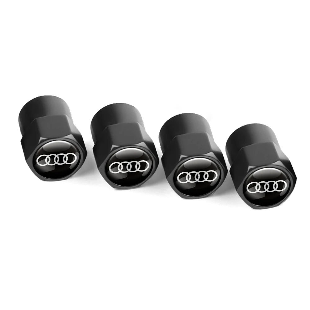 Bouchon Valve Audi métal noir