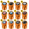 Bouchon Valve BMW métal orange