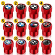 Bouchon Valve BMW métal rouge