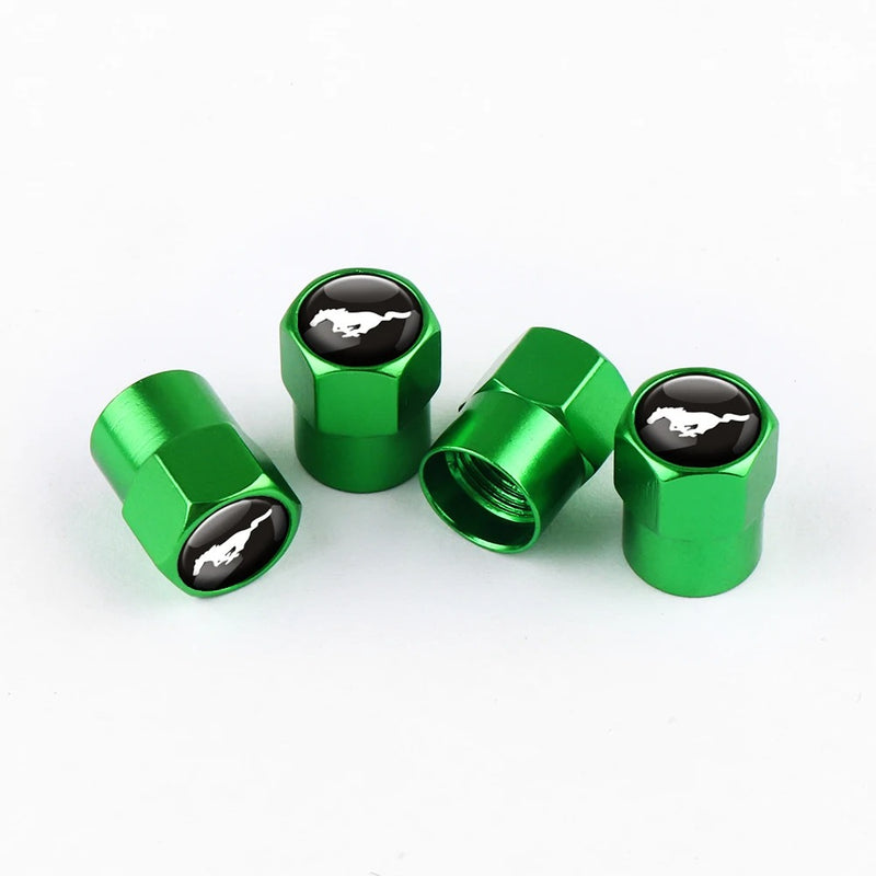 Bouchon Valve Ford Mustang Métal Vert