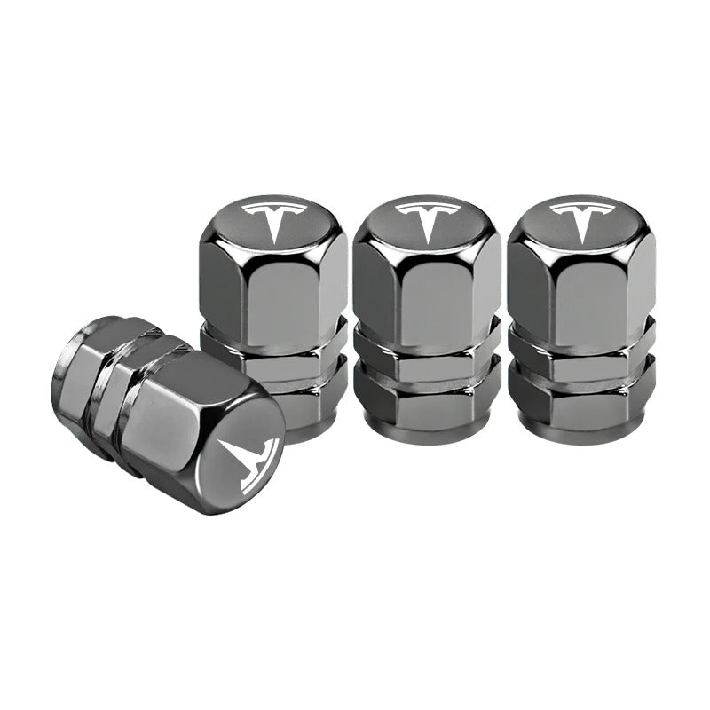Bouchon Valve Tesla Métal Gris