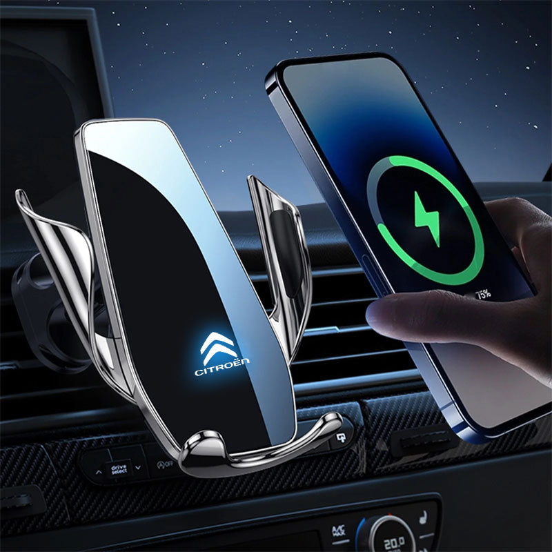 Support Téléphone Chargeur Sans Fil Citroën 15W Qi