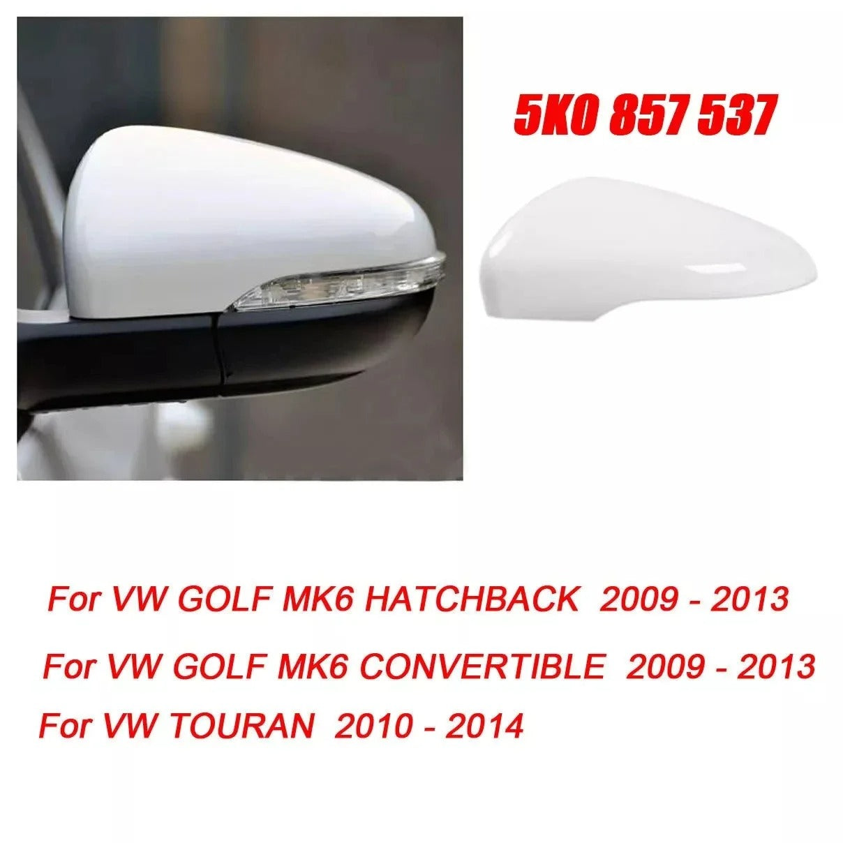 Coque rétroviseur Golf 6 d’origine Volkswagen