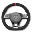 Couvre Volant Mercedes W205 AMG Cuir Alcantara Surpiqûres