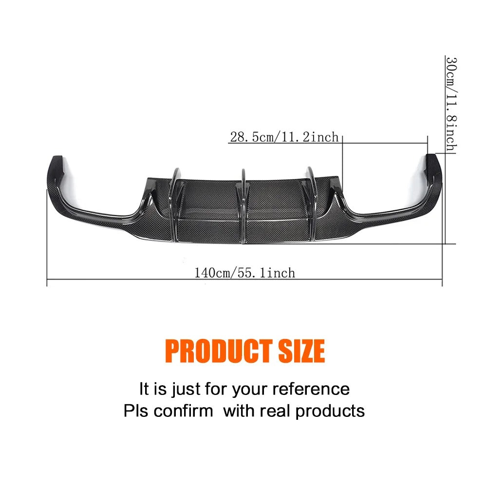 Diffuseur Arrière Mercedes C63 AMG W204 Fibre de carbone 2012 2014