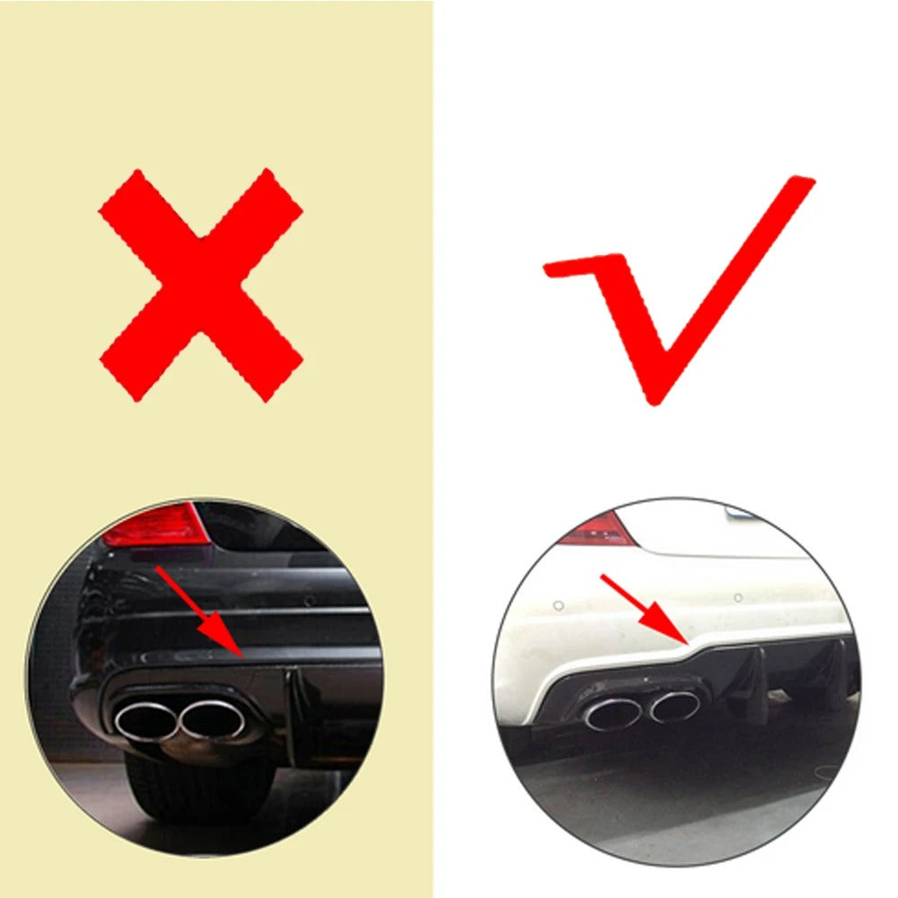 Diffuseur Arrière Mercedes C63 AMG W204 Fibre de carbone 2012 2014