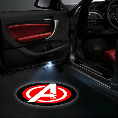 Projecteurs de porte LED Avengers 2x pour voiture, logo projeté - vue 2