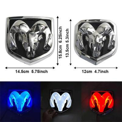 Emblème LED Dodge Ram lumineux pour calandre et ha 2