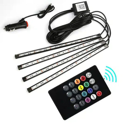 Kit éclairage intérieur voiture multicolore 48 LED 5