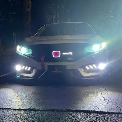 Emblème Honda Lumineux LED bicolore pour calandre  4